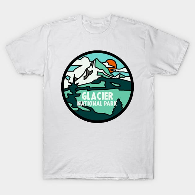 Glacier National Park T-Shirt by ZSONN